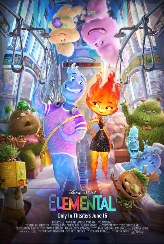 Elemental Hindi Dubbed Movie Poster (2023)
